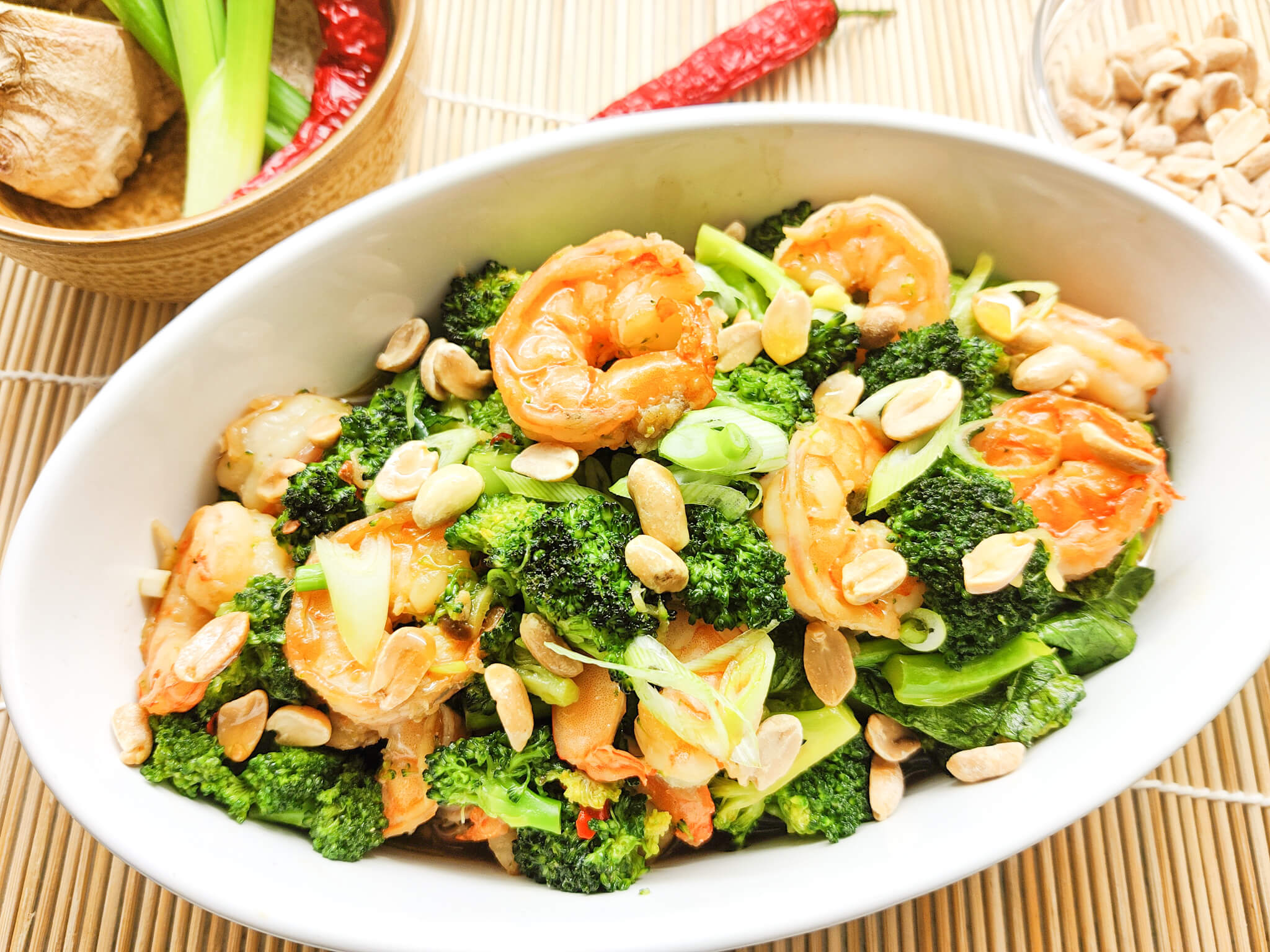 Recept krevety s brokolicí